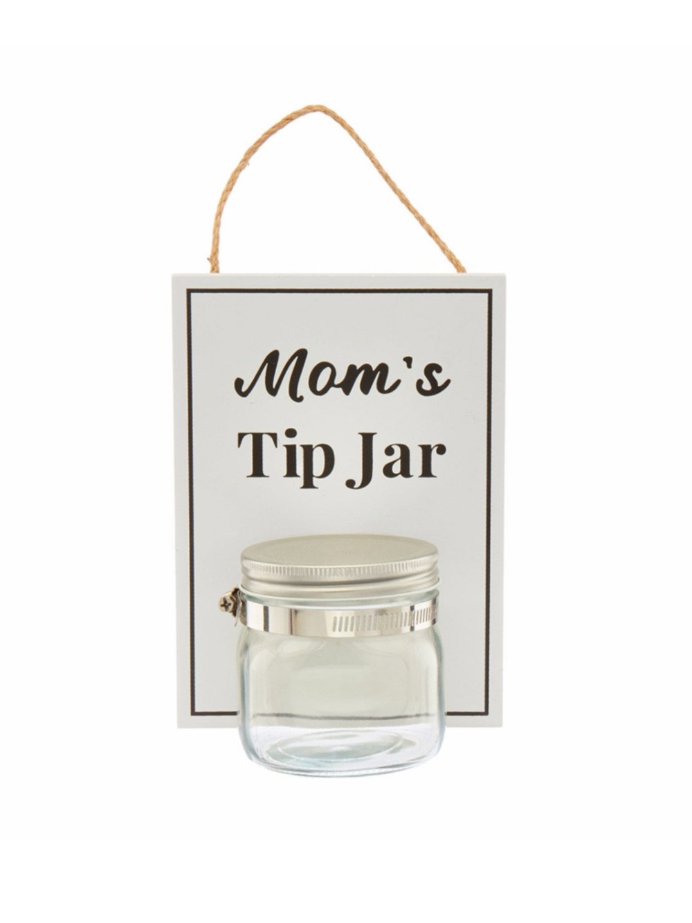 "Mom's Tip Jar" Hanging glass Jar - Picture 10 of 10